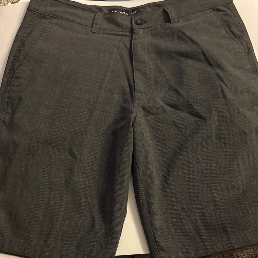 O'Neill Men's Dark Gray Flat Front Shorts